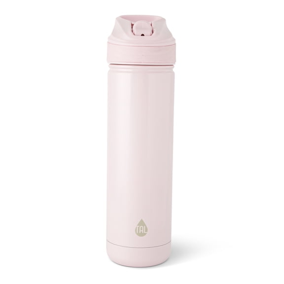 TAL 26oz Stainless Steel Ranger Water Bottle with Easy Sip Straw, Pink Shimmer