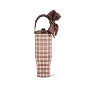 TAL 30oz Stainless Steel Hudson Flip Tumbler with Removable Scarf on Handle, Brown Plaid