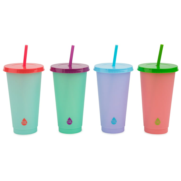 TAL Color Changing Cups 24oz, 4 Pack Solid Colors
