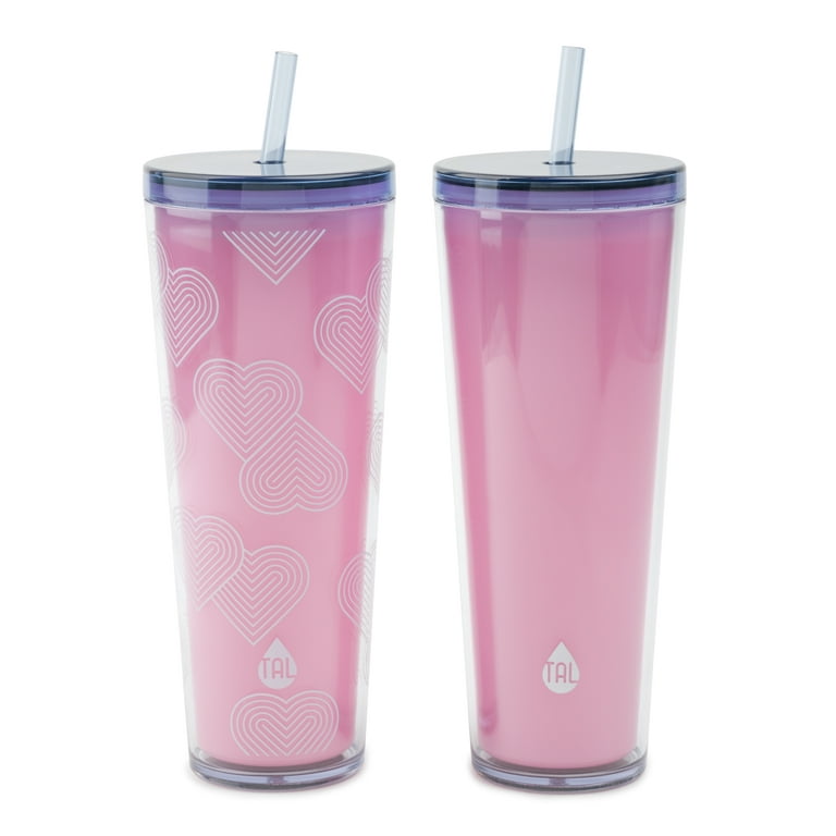Pink Glitter “GO ASK DAD Double Wall 26oz MOM Tumbler Cup W/Handle Straw