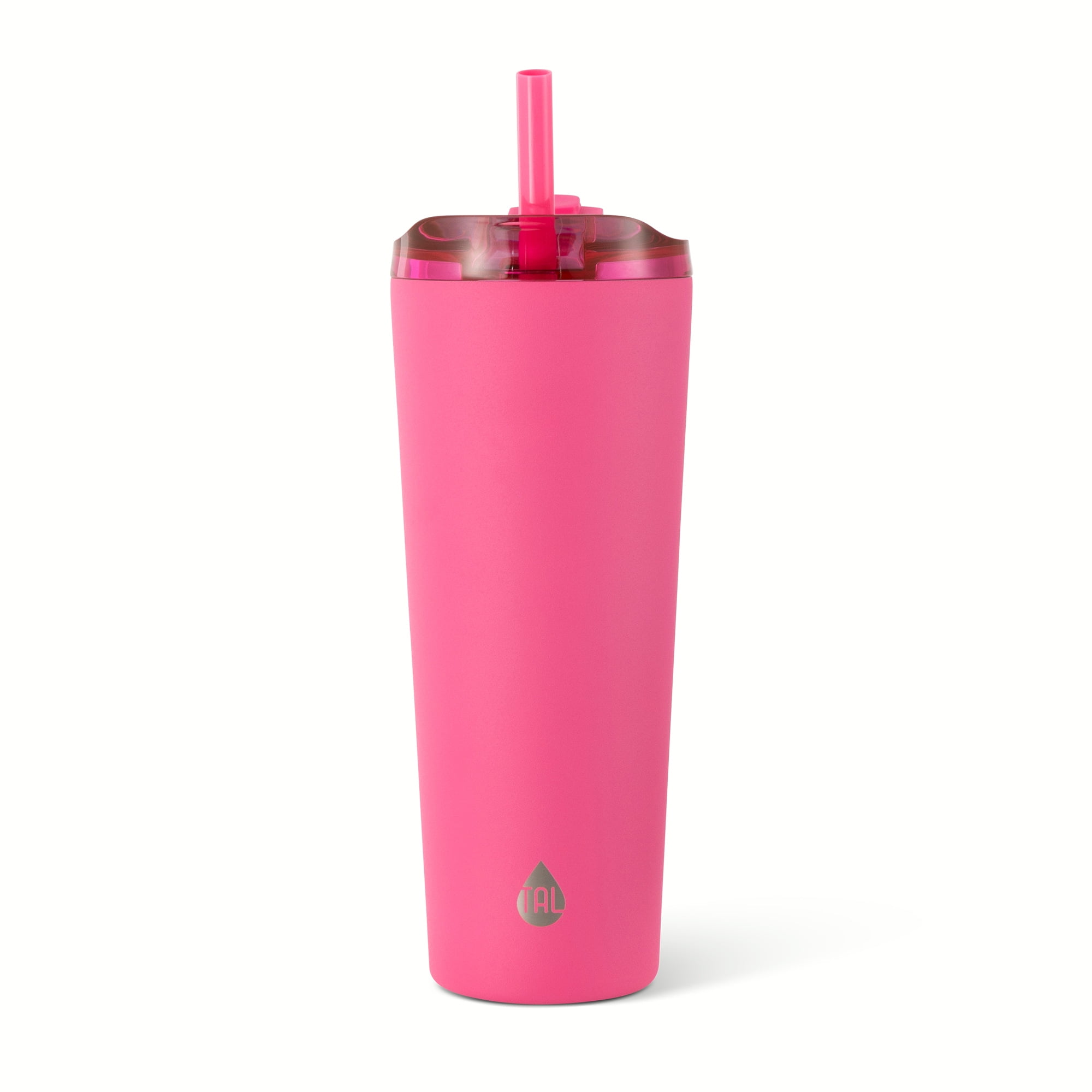 TAL 26oz Stainless Steel Ash Tumbler with Removeable Straw and Sip
