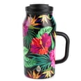 thumbnail image 1 of TAL Stainless Steel Basin Tumbler 40 fl oz, Black Tropical, 1 of 5