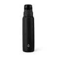 thumbnail interactive-video image 1 of TAL Stainless Steel Dual Sport Water Bottle with Silicone Straw and Lock Lid 32 fl oz, Black, 1 of 12