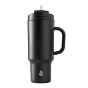 TAL 40oz Stainless Steel Hudson Tumbler with Straw, Black