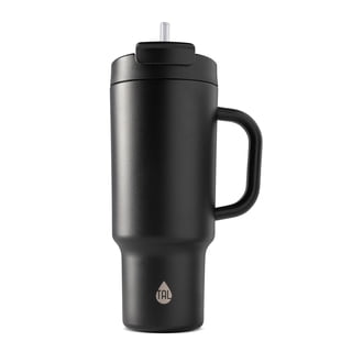 TAL 40oz Stainless Steel Hudson Tumbler with Straw, Black