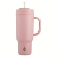 thumbnail interactive-video image 1 of TAL Stainless Steel Hudson Tumbler with Straw 40 fl oz, Pink, 1 of 8