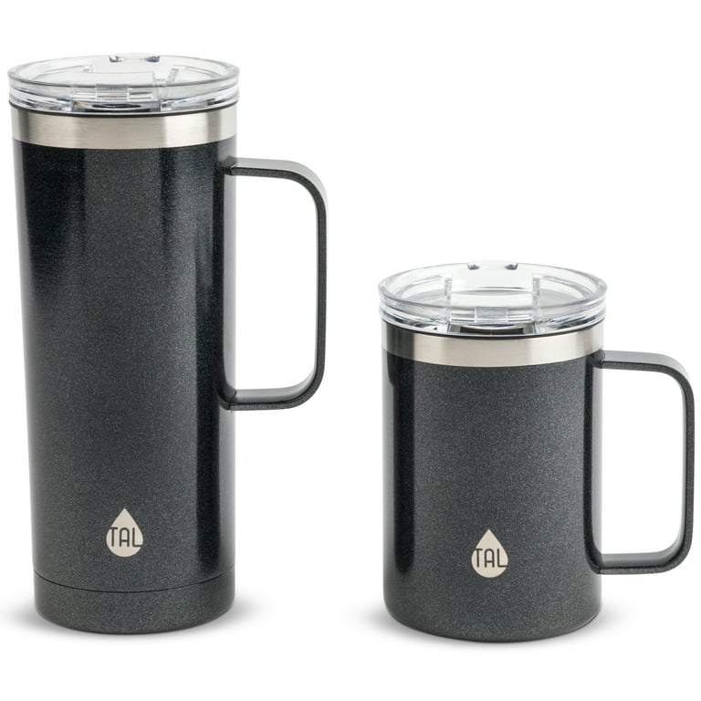 TAL Stainless Steel Insulated Coffee Mug Pack, 20oz 12oz
