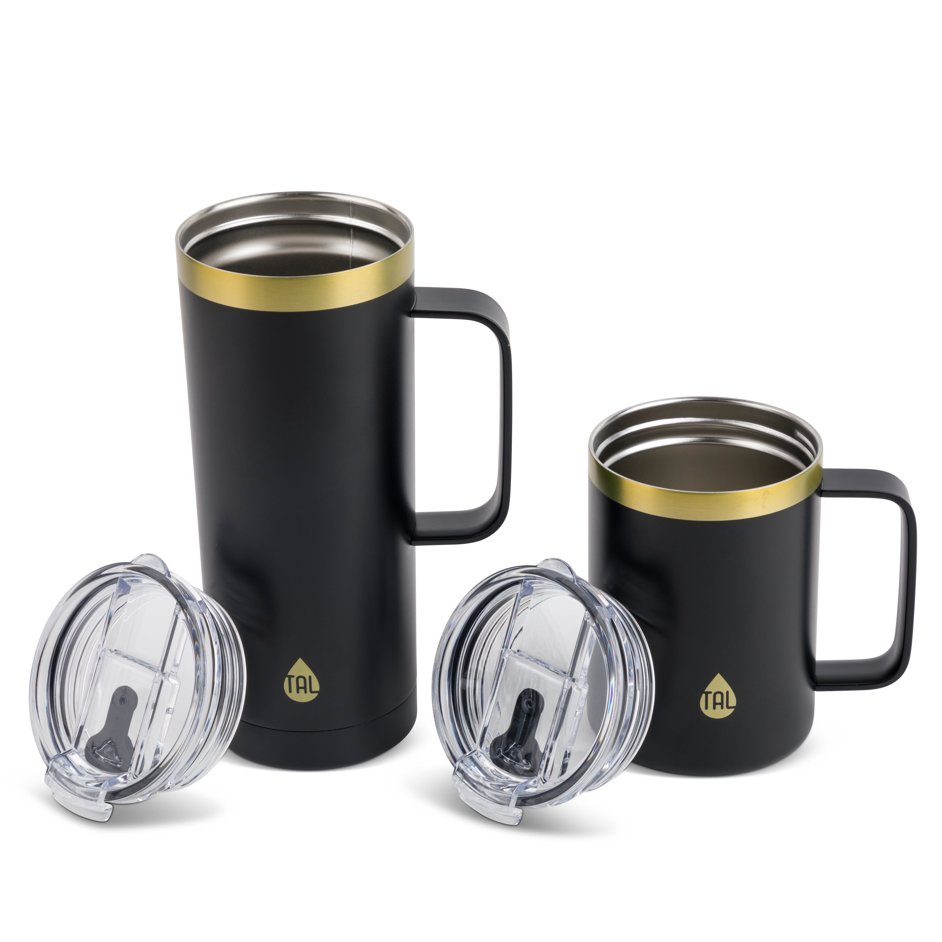 2 Pack COOL GEAR 16 oz Amelia Coffee Travel Mug with Spill