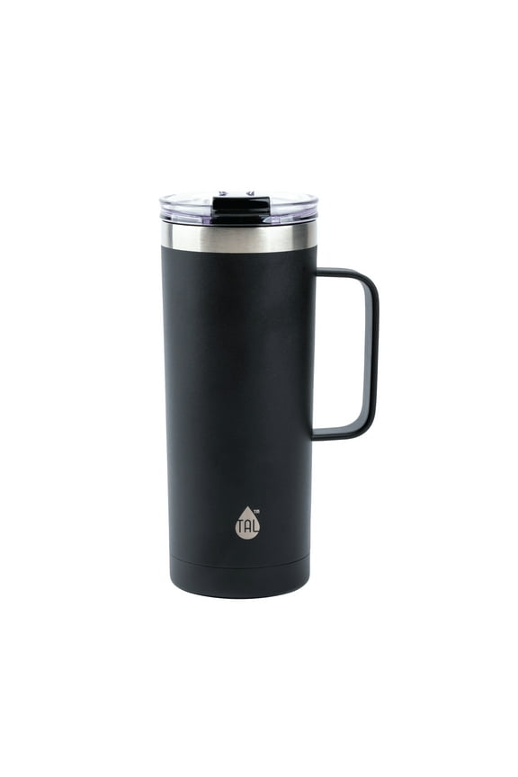 20oz Stainless Steel Mountaineer Travel Mug, Black