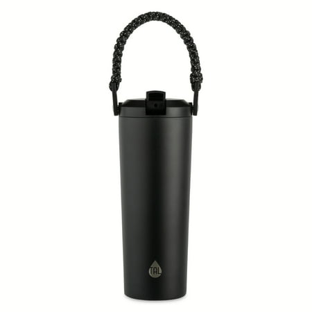 TAL 24oz Stainless Steel Hudson Paracord Handle Water Bottle, Black