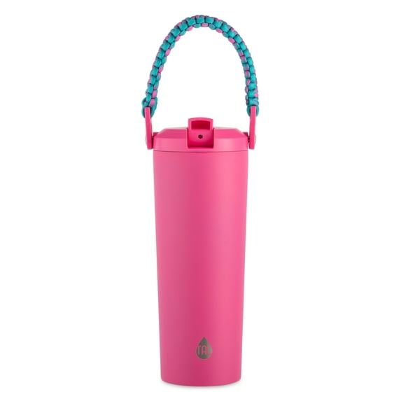 TAL 24oz Stainless Steel Hudson Paracord Handle Water Bottle, Pink