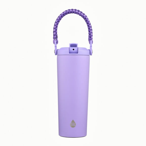 TAL Stainless Steel Paracord Handle Water Bottle 24 fl oz, Purple