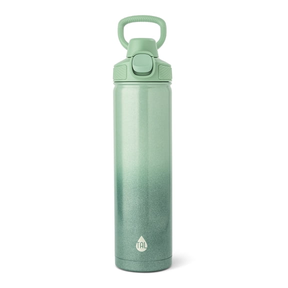 TAL 28oz Stainless Steel Ranger Push Lock Lid Water Bottle, Green Shimmer