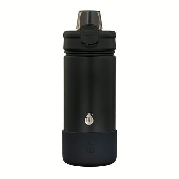 TAL Stainless Steel Ranger Push Water Bottle 18oz, Black