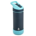 thumbnail image 1 of TAL Stainless Steel Ranger Straw Kids Water Bottle 18oz, Navy, 1 of 8
