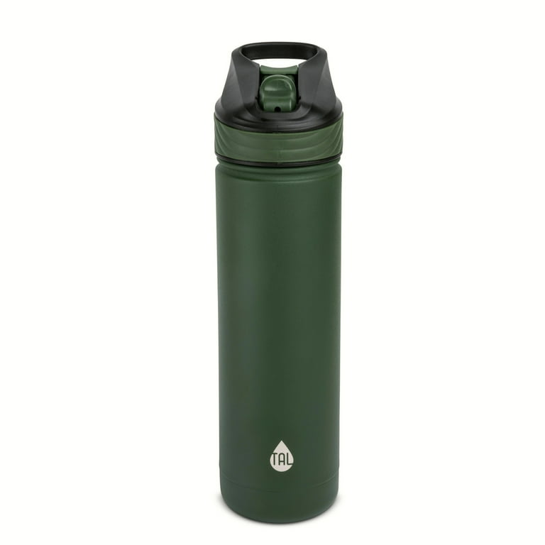 TAL Stainless Steel Ranger Straw Water Bottle 26 fl oz, Green