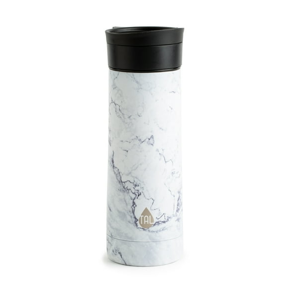TAL Stainless Steel Ranger Tumbler Water Bottle 17 fl oz, White Marble