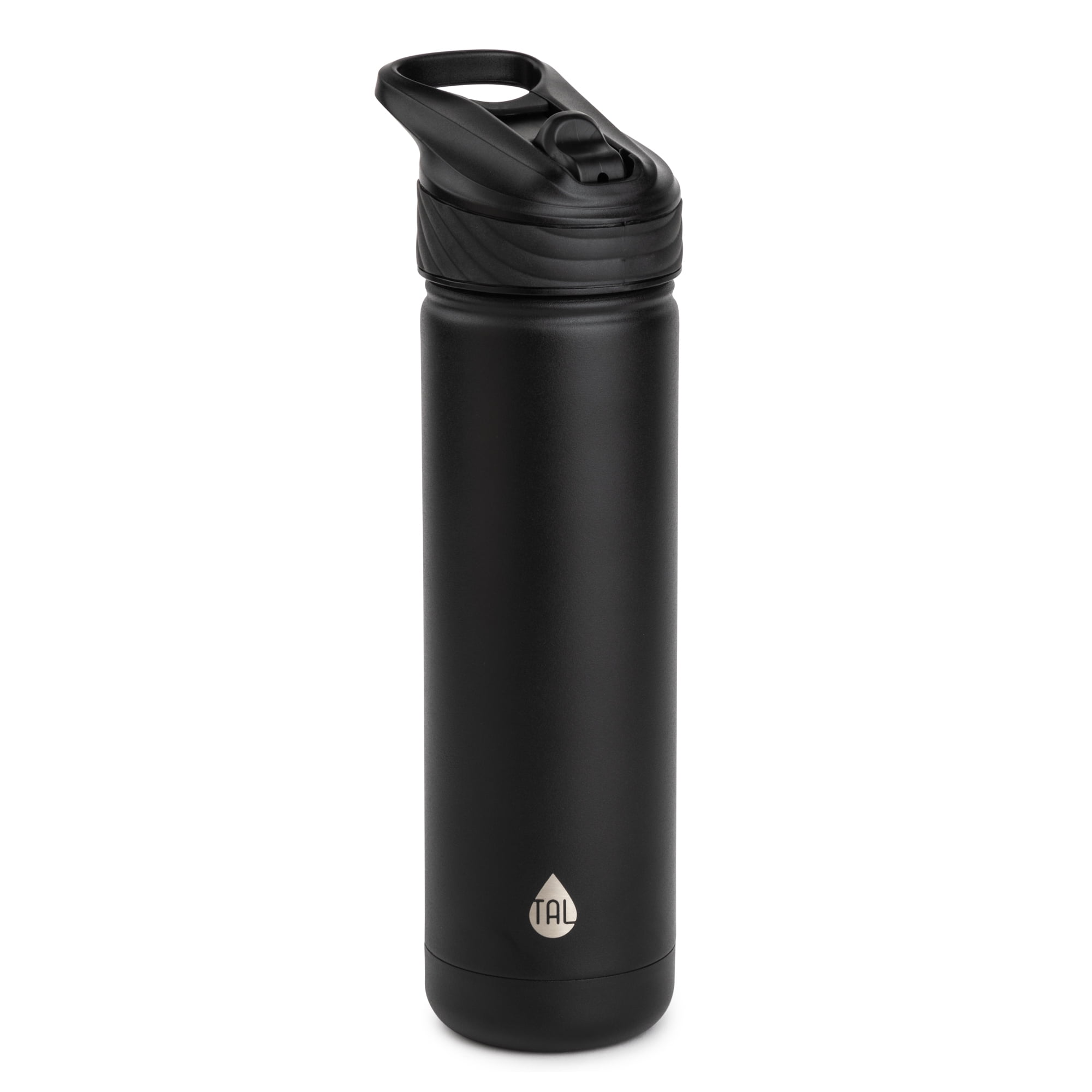 TAL Stainless Steel Shaker Water Bottle 25 fl oz, Black 