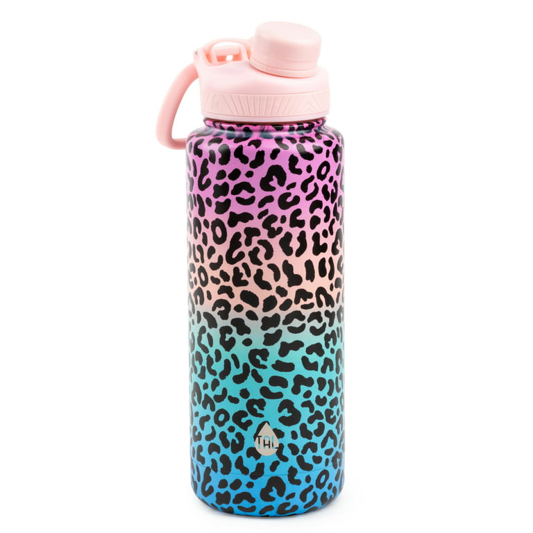 TAL Stainless Steel Ranger Water Bottle 40 fl oz, Pink Leopard 