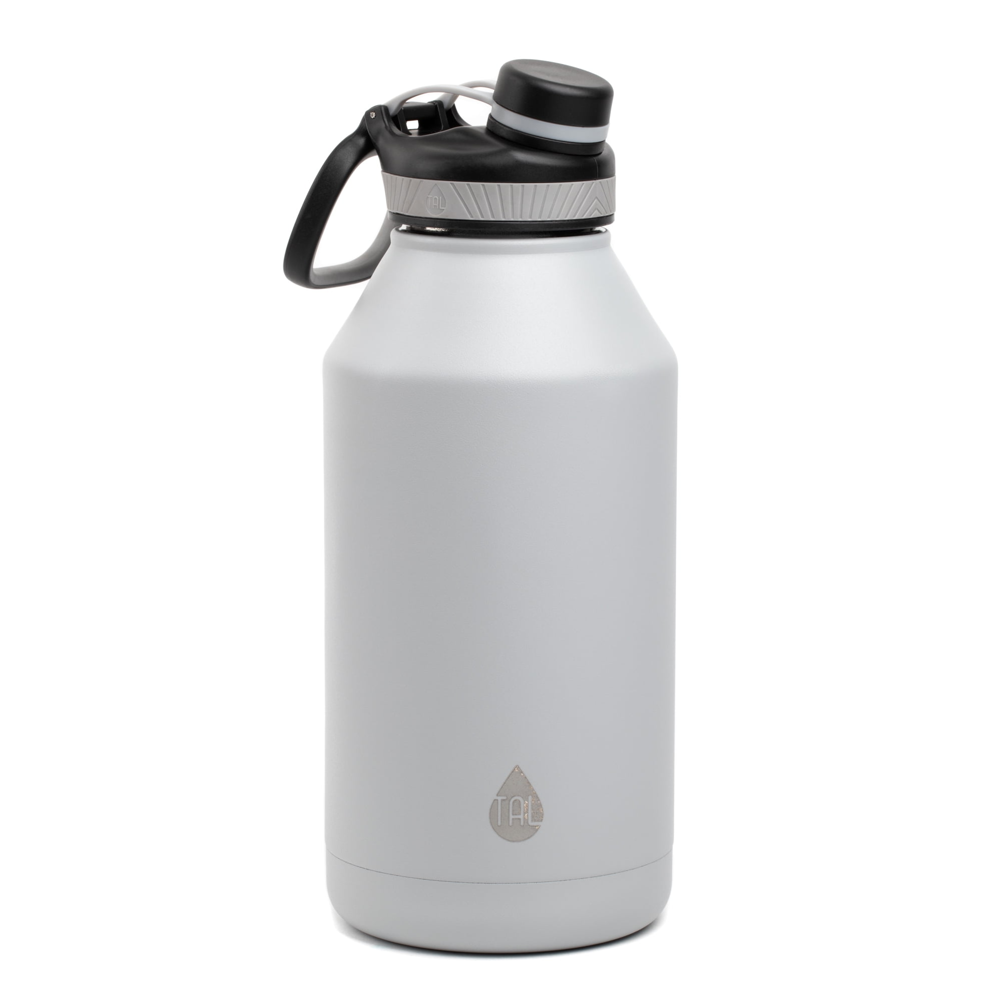  TAL Ranger 64 oz Black Solid Print Stainless Steel Water Bottle  with Wide Mouth Lid (Black) : Sports & Outdoors
