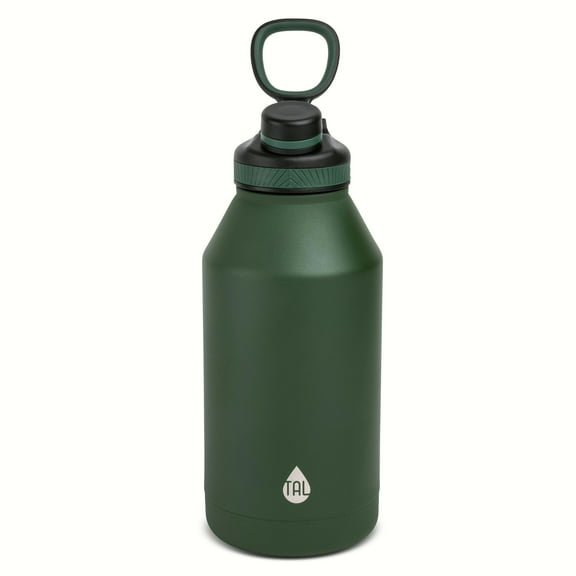 TAL 64oz Stainless Steel Ranger Water Bottle, Dark Green