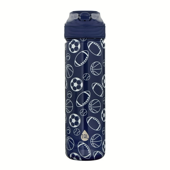 TAL Stainless Steel Ranger Water Bottle with Easy Sip Straw 26 fl oz, Sports Print