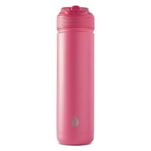 TAL Stainless Steel Ranger Water Bottle with Easy Sip Straw 26 oz, Bright Pink