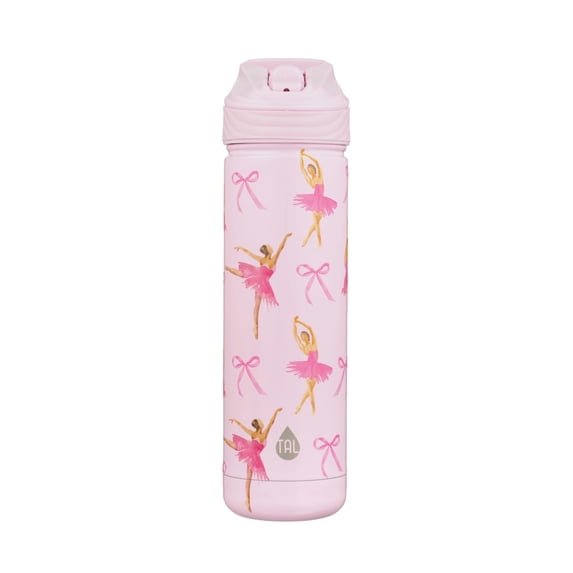 TAL 26oz Stainless Steel Ranger Water Bottle with Easy Sip Straw, Ballet