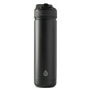 TAL 26oz Stainless Steel Ranger Water Bottle with Easy Sip Straw, Black