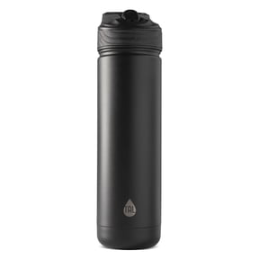 TAL 26oz Stainless Steel Ranger Water Bottle with Easy Sip Straw, Black