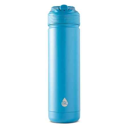 TAL Stainless Steel Ranger Water Bottle with Easy Sip Straw 26 oz, Blue