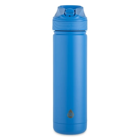 TAL 26oz Stainless Steel Ranger Water Bottle with Easy Sip Straw, Blue