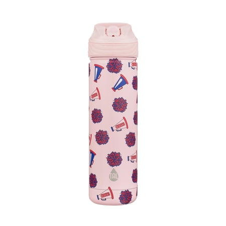 TAL 26oz Stainless Steel Ranger Water Bottle with Easy Sip Straw, Cheer