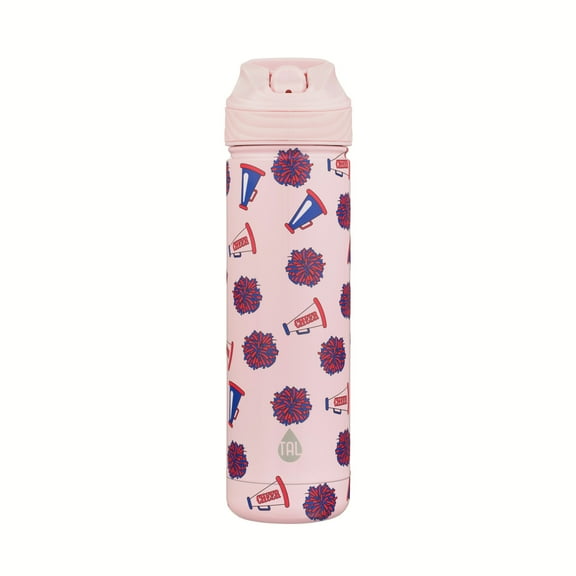 TAL 26oz Stainless Steel Ranger Water Bottle with Easy Sip Straw, Cheer