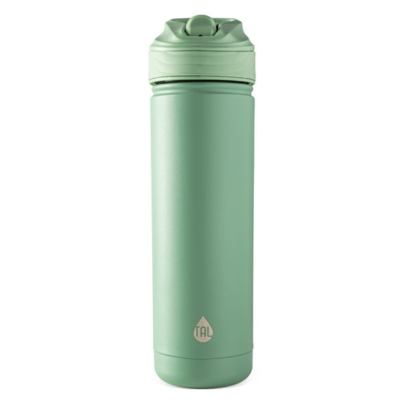 TAL 26oz Stainless Steel Ranger Water Bottle with Easy Sip Straw, Sage