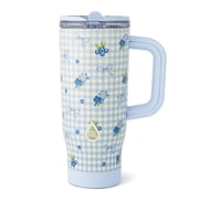 TAL 32oz Stainless Steel Skye Tumbler with Flip-Up Straw, Blueberry