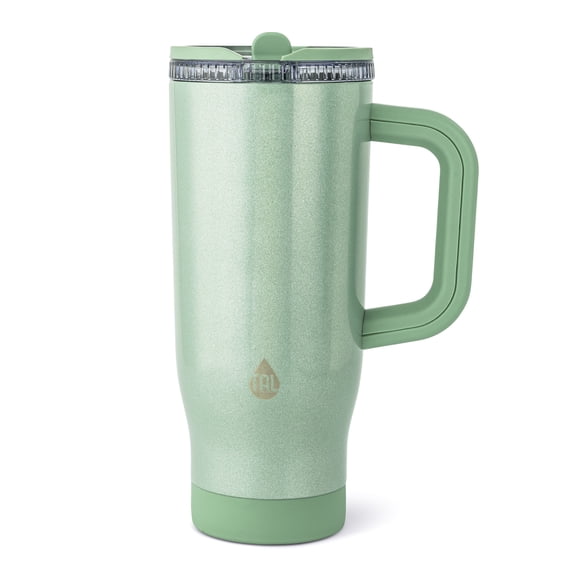 TAL 32oz Stainless Steel Skye Tumbler with Flip-Up Straw, Sage Shimmer