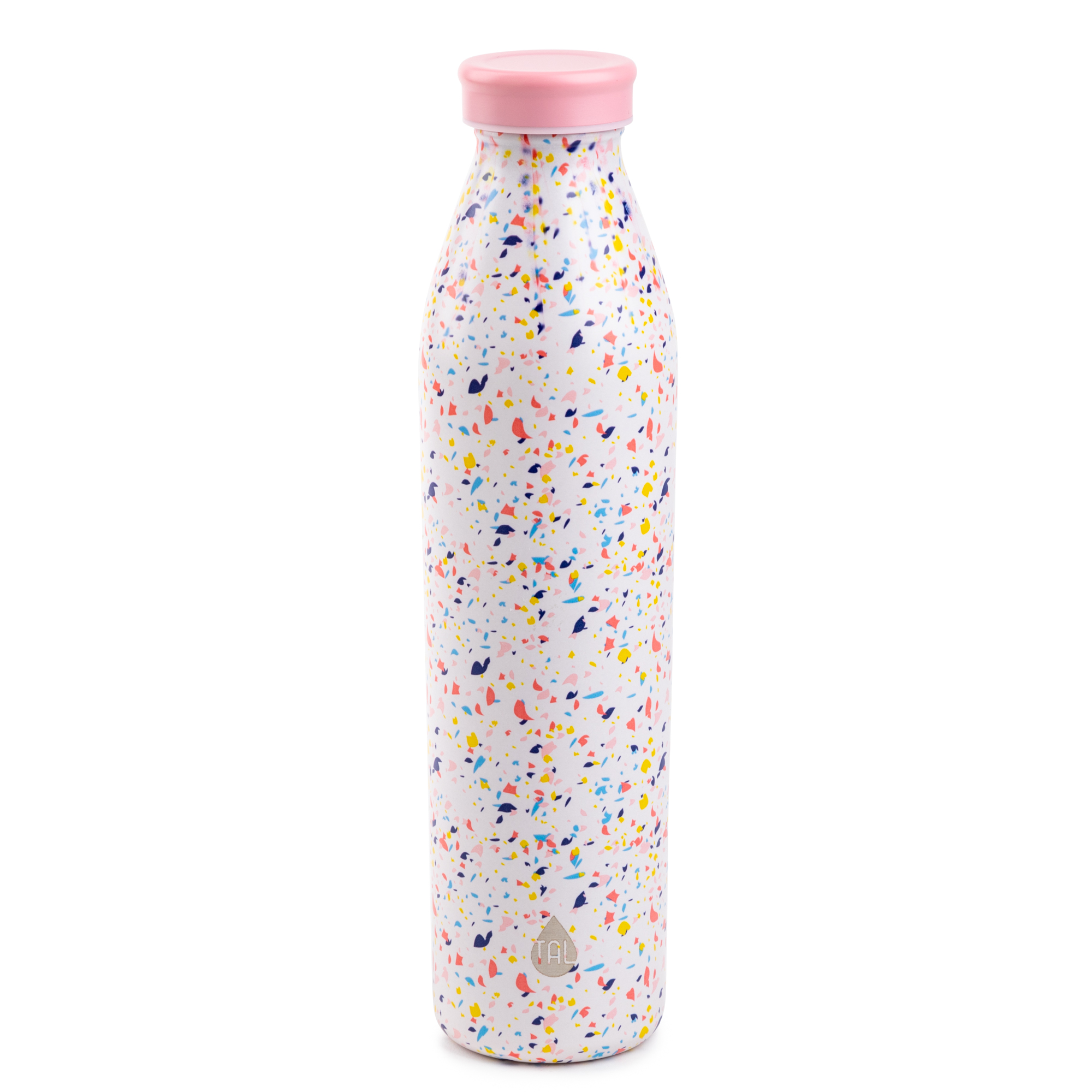 TAL Stainless Steel Water Bottle, 20 fluid ounces, Confetti - image 1 of 5