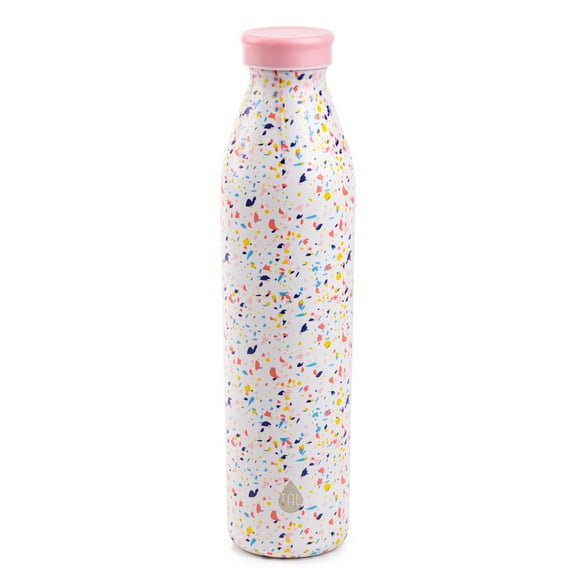 TAL Stainless Steel Water Bottle, 20 fluid ounces, Confetti