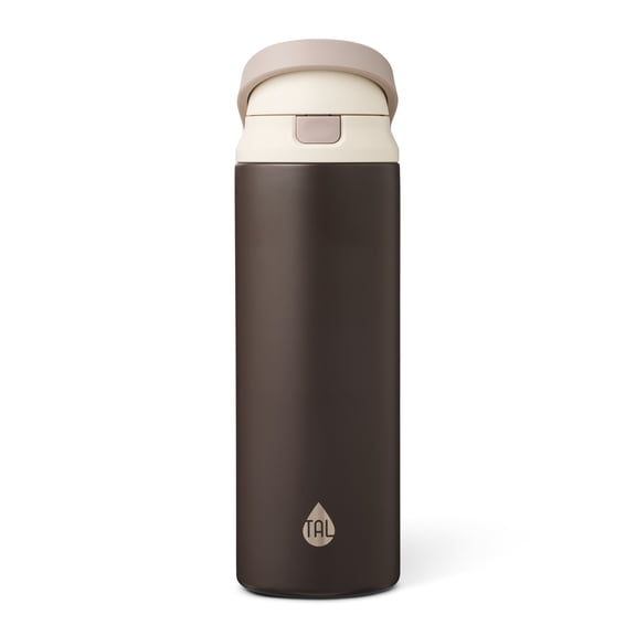 TAL 24oz Stainless Steel 2-in-1 Water Bottle with Straw and Chug Lid, Mocha