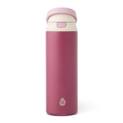 TAL 24oz Stainless Steel 2-in-1 Water Bottle with Straw and Chug Lid, Berry