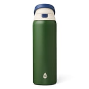 TAL 32oz Stainless Steel 2-in-1 Water Bottle with Straw and Chug Lid, Army