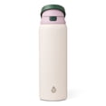 thumbnail interactive-video image 1 of TAL 32oz Stainless Steel 2-in-1 Water Bottle with Straw and Chug Lid, Blush, 1 of 10