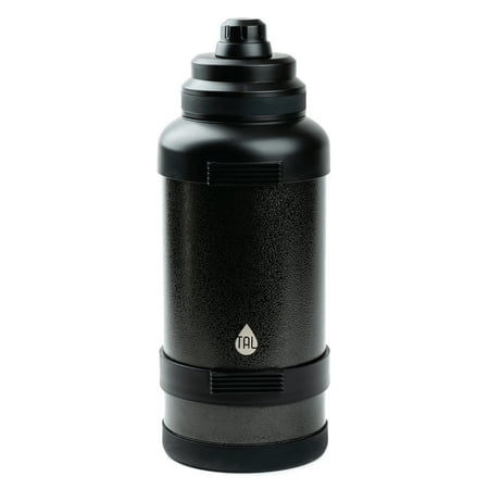 TAL 3 Liter Stainless Steel Zeus Black Water Bottle with Leak-Proof Lid, Black