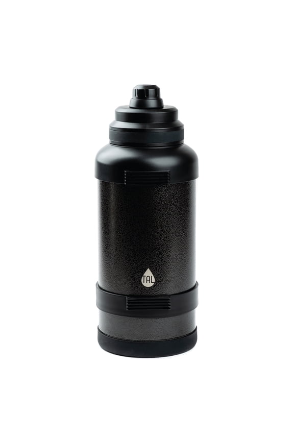 3 Liter Stainless Steel Zeus Black Water Bottle with Leak-Proof Lid