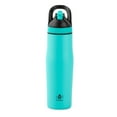 thumbnail image 1 of TAL Water Bottle Double Wall Stainless Steel Antimicrobial Flex Bottle 24oz, Teal, 1 of 7