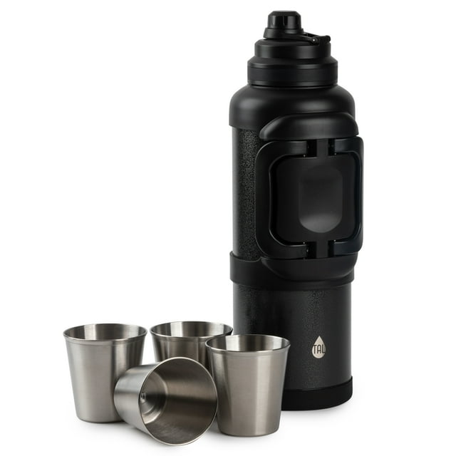TAL Zeus 135 oz Black Solid Print Insulated Stainless Steel Water