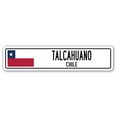 thumbnail image 1 of TALCAHUANO CHILE Street Sign Chilean flag city country road wall gift, 1 of 5