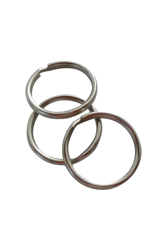 12Pcs Metal Keychain Rings Round Split Durable Key Rings for DIY Craft Home Car Keys Holder 32mm