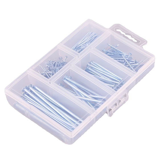 ZHZFKQ 165Pcs Nails and Brad Nails Assortment Picture Hanging Nails
